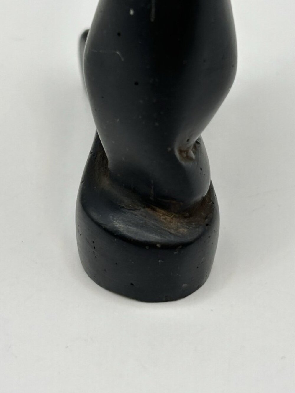 Vintage Egyptian Bastet Cat Figurine Black Carved Resin Statue 4” Retro Witchy - Picture 12 of 16
